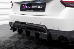 Heck Ansatz Diffusor für BMW 2 M-Paket Coupe G42 schwarz Hochglanz