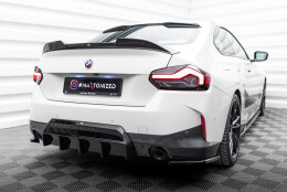 Heck Ansatz Diffusor für BMW 2 M-Paket Coupe G42 schwarz Hochglanz