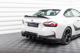 Heck Ansatz Diffusor für BMW 2 M-Paket Coupe G42 schwarz Hochglanz