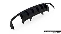 Street+ Heck Ansatz Diffusor passend für Audi S4 Limousine / Avant B9 schwarz Hochglanz