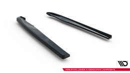 Heck Ansatz Flaps Diffusor passend für Audi A4 / A4 S-Line / S4 Limousine / Avant B9 schwarz Hochglanz