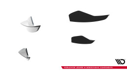 Stoßstangen Flaps Wings vorne Canards für Audi A5 S-Line / S5 Limousine / Avant B10