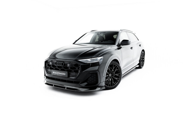 Prepreg Carbon Fiber Cup Spoilerlippe Front Ansatz für Audi SQ8 / Q8 S-Line Mk1 Facelift
