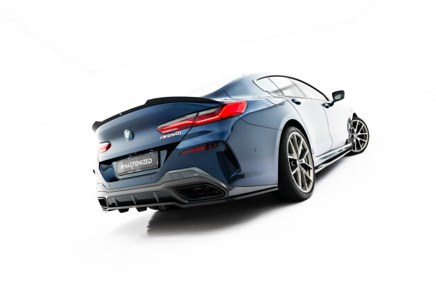 Mittlerer Cup Diffusor DTM Look Heck Ansatz für BMW 8 Gran Coupe M-Paket G16 schwarz Hochglanz