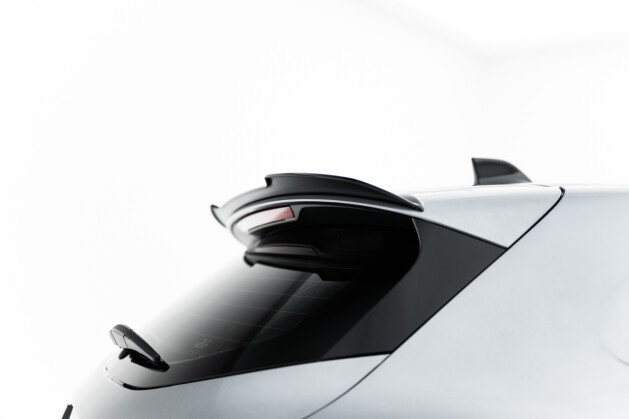 Heck Spoiler Aufsatz Abrisskante passend für Renault Clio Mk5 Facelift schwarz Hochglanz