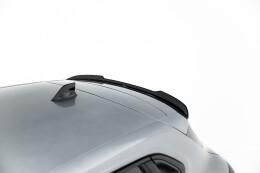 Heck Spoiler Aufsatz Abrisskante für Renault Clio Mk5 Facelift schwarz Hochglanz