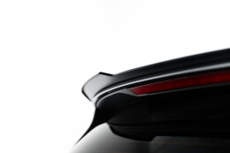 Heck Spoiler Aufsatz Abrisskante passend für Renault Clio Mk5 Facelift schwarz Hochglanz