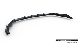 Street+ Spoilerlippe Front Ansatz passend für Renault Clio Mk5 FL schwarz Hochglanz