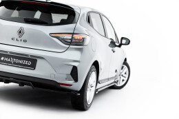 Street+ Mittlerer Diffusor RACE Heck Ansatz passend für Renault Clio Mk5 FL schwarz Hochglanz