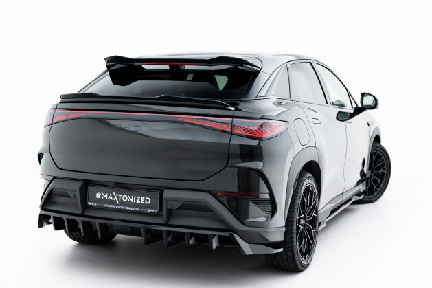Unterer Heck Spoiler Aufsatz Abrisskante passend für BYD Sealion 7 Mk1 schwarz Hochglanz