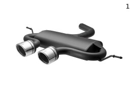 AUSPUFF ENDACHALLDAMPFER EXHAUST, VOLKSWAGEN GOLF 6, GOLF...