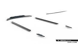 Diffusor Satz V.1 Audi SQ7 Mk2 (4M) Facelift  schwarz matt