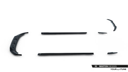 Diffusor Satz V.1 Audi SQ7 Mk2 (4M) Facelift  schwarz matt