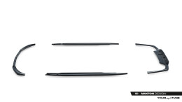 Diffusor Satz Mercedes-Benz C Limousine / Kombi AMG-Line W206 / S206 schwarz matt