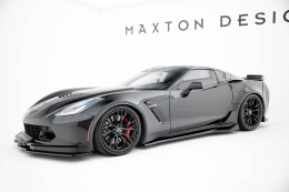 Diffusor Satz Chevrolet Corvette Z06 C7 schwarz matt