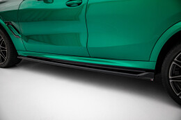 Diffusor Satz BMW X6 M F96 Facelift schwarz matt