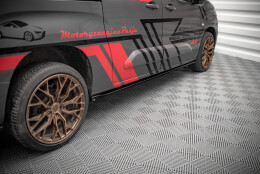 Diffusor Satz Peugeot Partner Mk3 schwarz matt