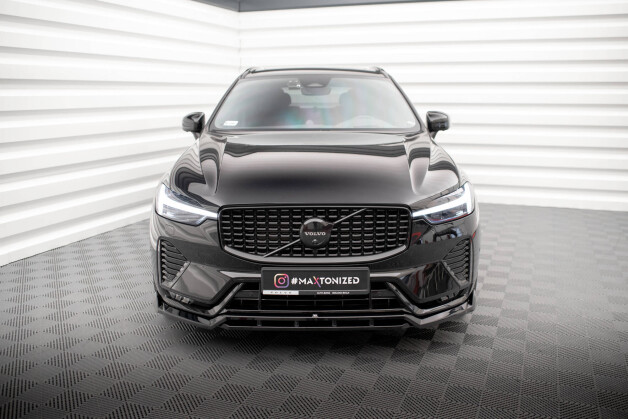 Diffusor Satz Volvo XC60 R-Design Mk2 Facelift schwarz matt