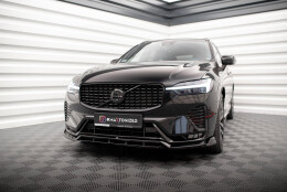 Diffusor Satz Volvo XC60 R-Design Mk2 Facelift schwarz matt