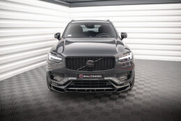 Diffusor Satz Volvo XC90 R-Design Mk2 Facelift schwarz matt