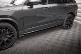 Diffusor Satz Volvo XC90 R-Design Mk2 Facelift schwarz matt