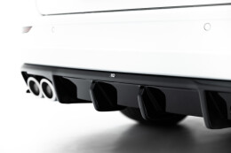 Heck Ansatz Diffusor für VW Golf R Variant Mk8 / Mk8 Facelift schwarz Hochglanz