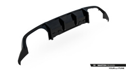 Heck Ansatz Diffusor für VW Golf R Variant Mk8 / Mk8 Facelift schwarz Hochglanz