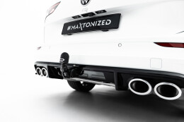 Street+ Heck Ansatz Diffusor passend für VW Golf R Variant Mk8 / Mk8 FL schwarz Hochglanz