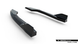 Heck Ansatz Flaps Diffusor V.1 für VW Golf R Variant Mk8 / Mk8 Facelift schwarz Hochglanz