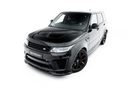 Cup Spoilerlippe Front Ansatz für Land Rover Range Rover SVR Mk2 Facelift schwarz Hochglanz