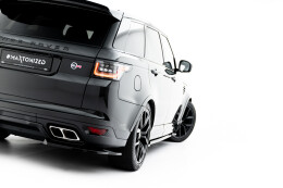 Heck Ansatz Flaps Diffusor für Land Rover Range Rover SVR Mk2 Facelift schwarz Hochglanz