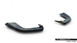 Heck Ansatz Flaps Diffusor für Land Rover Range Rover SVR Mk2 Facelift schwarz Hochglanz