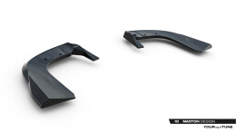 Street+ Heck Ansatz Flaps passend für Land Rover Range Rover SVR Mk2 FL schwarz Hochglanz