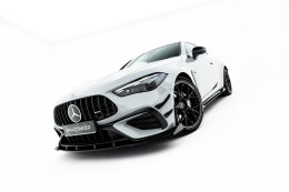 Street Pro Cup Spoilerlippe Front Ansatz + Flaps für Mercedes-AMG CLE 53 Aero C236 schwarz Hochglanz