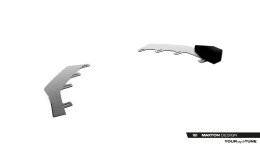 Front Stoßstange Flaps für Flaps Mercedes-AMG CLE 53 Aero C236 schwarz Hochglanz