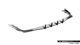 Street Pro Heckschürze Heck Ansatz Diffusor + Flaps passend für Mercedes-AMG CLE 53 Aero C236 schwarz Hochglanz