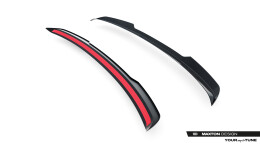 Heck Spoiler Aufsatz Abrisskante passend für CUPRA Born Mk1 schwarz Hochglanz