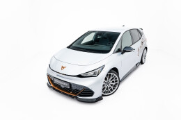 Cup Spoilerlippe Front Ansatz V.2 für Cupra Born Mk1 schwarz Hochglanz