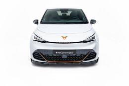 Cup Spoilerlippe Front Ansatz V.2 für Cupra Born Mk1 schwarz Hochglanz