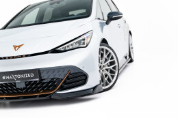 Street+ Spoilerlippe Front Ansatz V.2 passend für CUPRA Born Mk1 schwarz Hochglanz