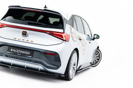 Mittlerer Cup Diffusor DTM Look Heck Ansatz für Cupra Born Mk1 schwarz Hochglanz