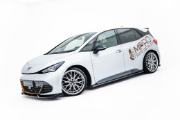 Seitenschweller Ansatz Cup Leisten für Cupra Born Mk1 schwarz Hochglanz