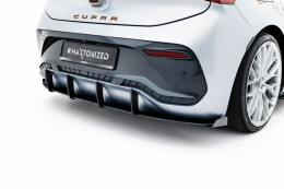 Street Pro Heckschürze + Flaps für Cupra Born Mk1 schwarz Hochglanz