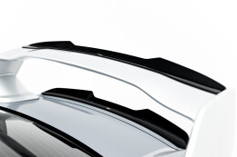 Höher Heck Spoiler Aufsatz Abrisskante für Subaru WRX STI Mk2 schwarz Hochglanz