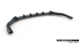 Cup Spoilerlippe Front Ansatz V.1 für Subaru WRX STI Mk2 schwarz Hochglanz