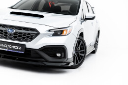 Street+ Spoilerlippe Front Ansatz V.2 passend für Subaru WRX STI Mk2 schwarz Hochglanz