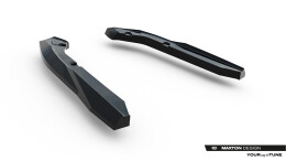 Heck Ansatz Flaps Diffusor für Subaru WRX STI Mk2 schwarz Hochglanz