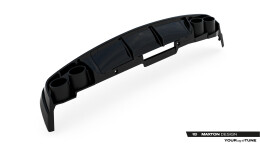 Street+ Heck Ansatz Diffusor + Endrohre passend für Audi A6 Limousine / Avant C8 / C8 FL