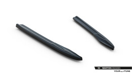 Street+ Heck Ansatz Flaps passend für Audi A6 Limousine / Avant C8 / C8 FL schwarz Hochglanz