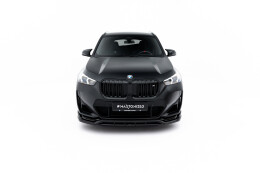 Cup Spoilerlippe Front Ansatz für BMW X1 M35i U11 schwarz Hochglanz